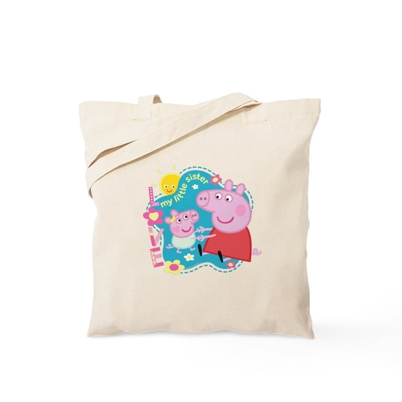 CafePress - Peppa Pig: My Little Sister - Unisex Canvas Tote Bag, Beige, 1-Piece