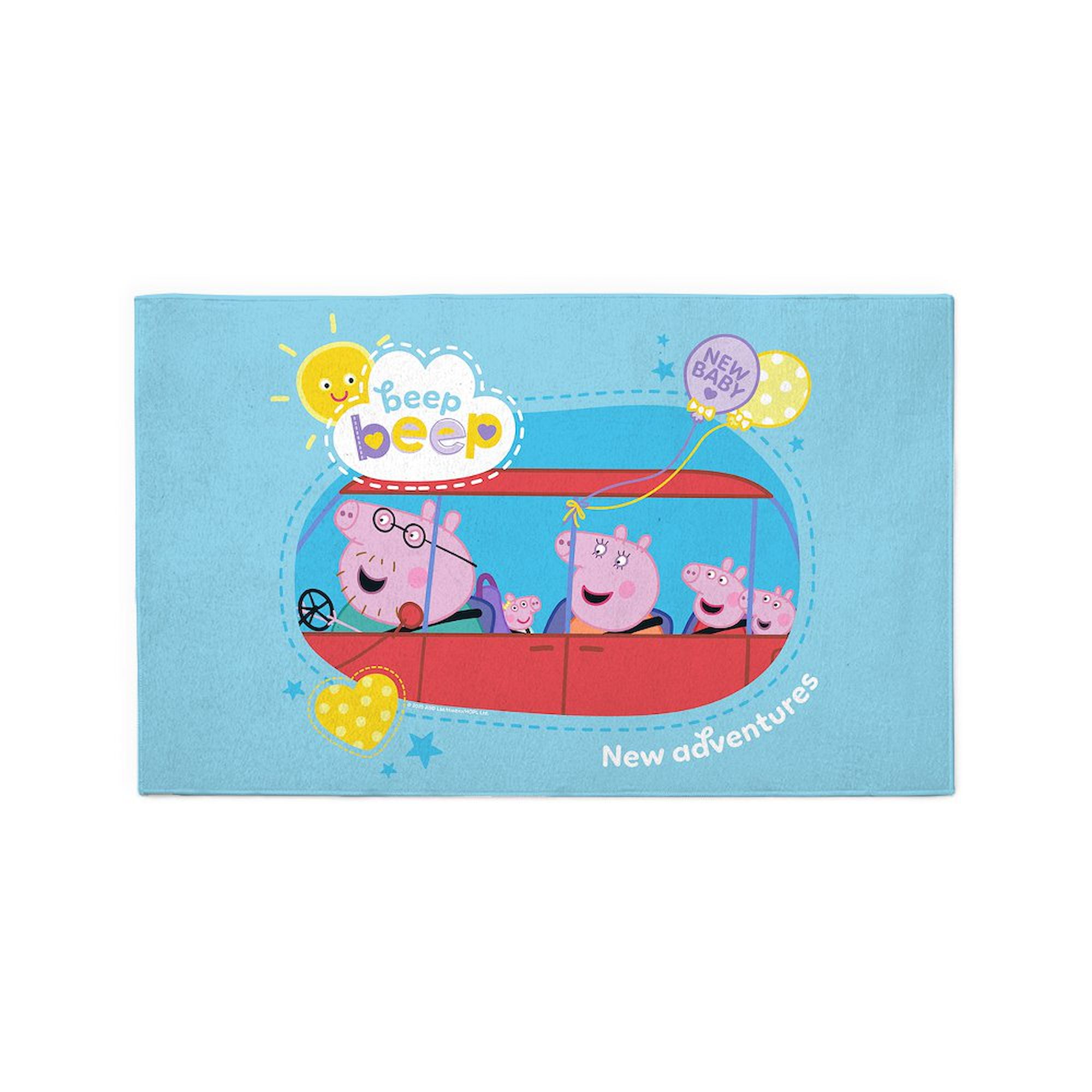 CafePress - Peppa Pig: New Adventures - 3'x5' Decorative Area Rug, Fabric Throw Rug