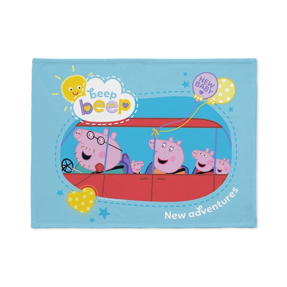 CafePress - Peppa Pig: New Adventures - Soft Fleece Throw Stadium Blanket, 30"x40"