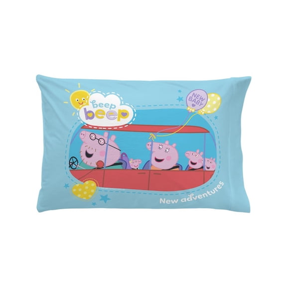 CafePress - Peppa Pig: New Adventures - Standard Size Pillow Case, 20"x30" Pillow Cover, Unique Pillow Slip Microfiber