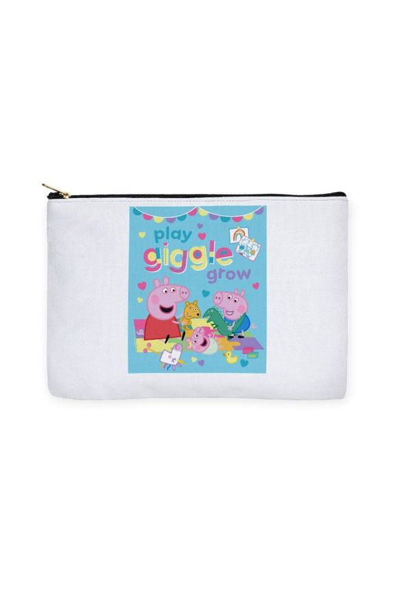 - Peppa Pig: Play Giggle Grow - Large Zipper Toiletry Pouch, 12.5"x8.5"