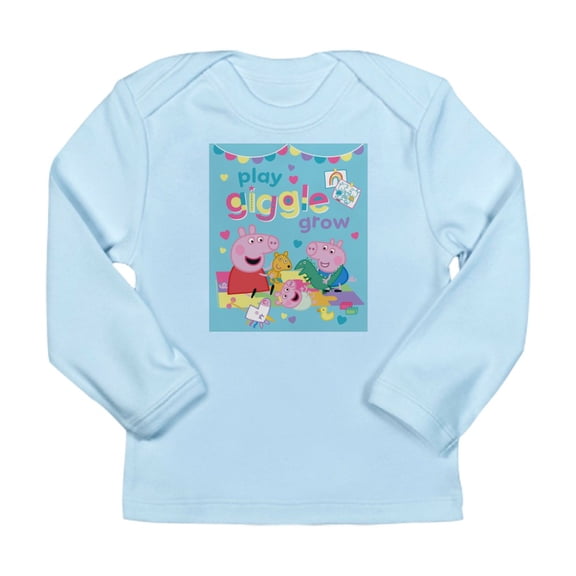 CafePress - Peppa Pig: Play Giggle Grow Long Sleeve Infant T Shirt - Long Sleeve Infant T-Shirt