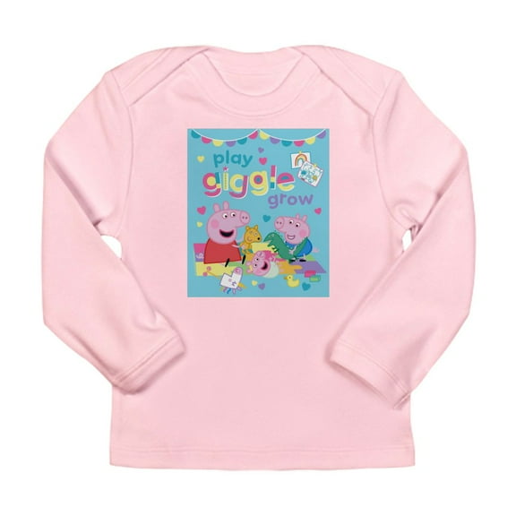 CafePress - Peppa Pig: Play Giggle Grow Long Sleeve Infant T Shirt - Long Sleeve Infant T-Shirt