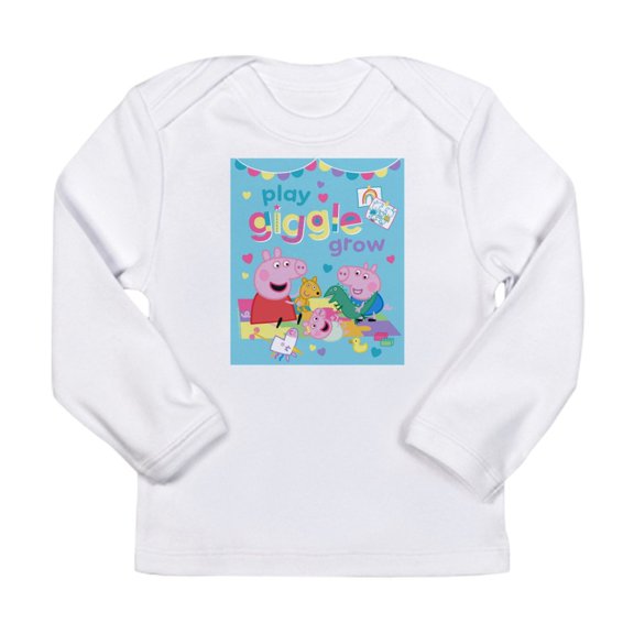 CafePress - Peppa Pig: Play Giggle Grow Long Sleeve Infant T Shirt - Long Sleeve Infant T-Shirt