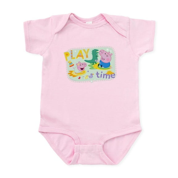 CafePress - Peppa Pig: Play Time - Baby Light Bodysuit, Size Newborn - 24 Months