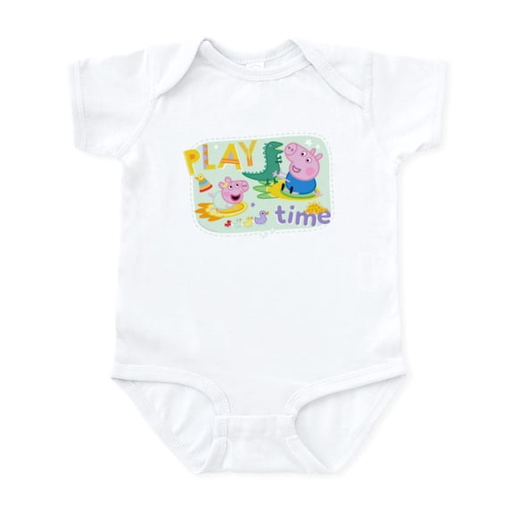 CafePress - Peppa Pig: Play Time - Baby Light Bodysuit, Size Newborn - 24 Months