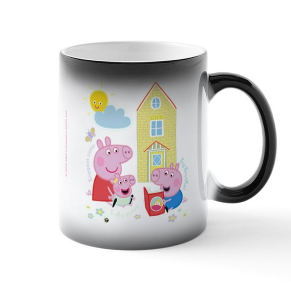 CafePress - Peppa Pig: Siblings - 11 oz Color Changing Magic Mug