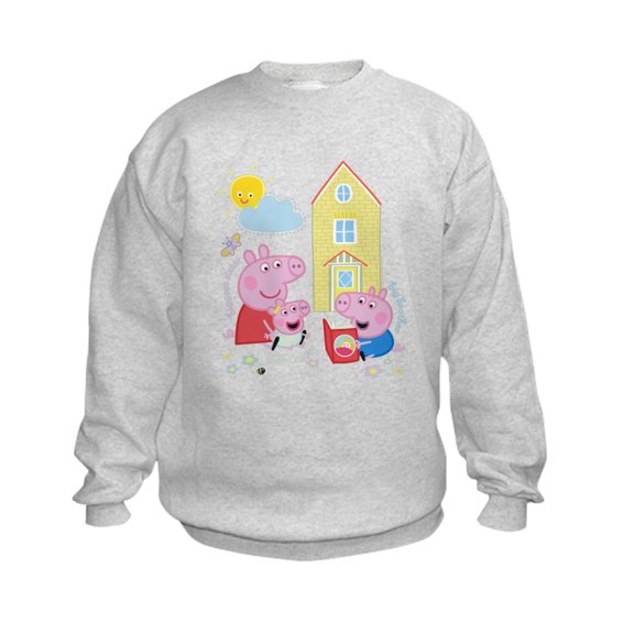 CafePress - Peppa Pig: Siblings - Kids Sweatshirt, Youth Crew Neck Sweatshirt