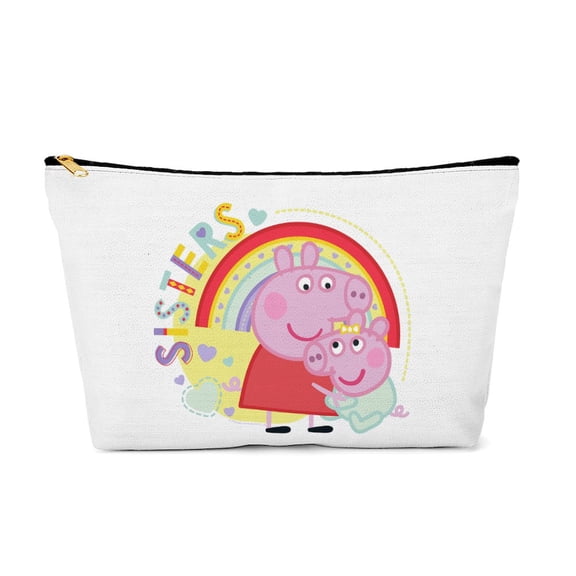 CafePress - Peppa Pig: Sisters - 12.5" x 7" Makeup Bag