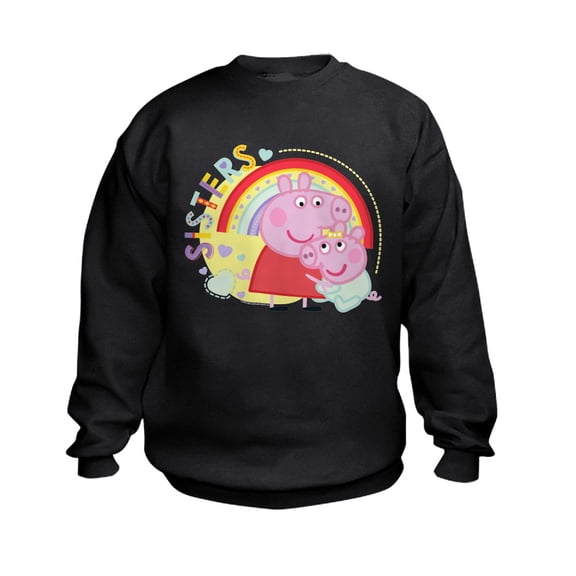 CafePress - Peppa Pig: Sisters - Kids Sweatshirt, Youth Crew Neck Sweatshirt