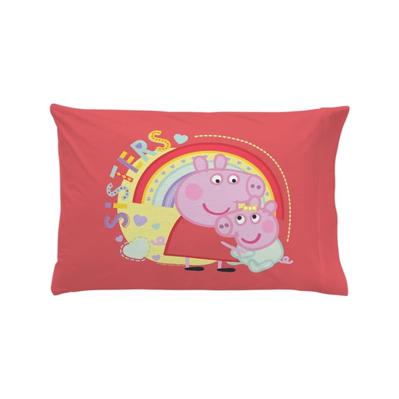 CafePress - Peppa Pig: Sisters - Standard Size Pillow Case, 20"x30" Pillow Cover, Unique Pillow Slip Microfiber