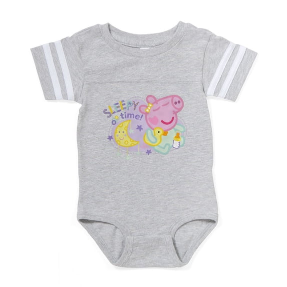 CafePress - Peppa Pig: Sleepy Time! - Cute Infant Baby Football Bodysuit