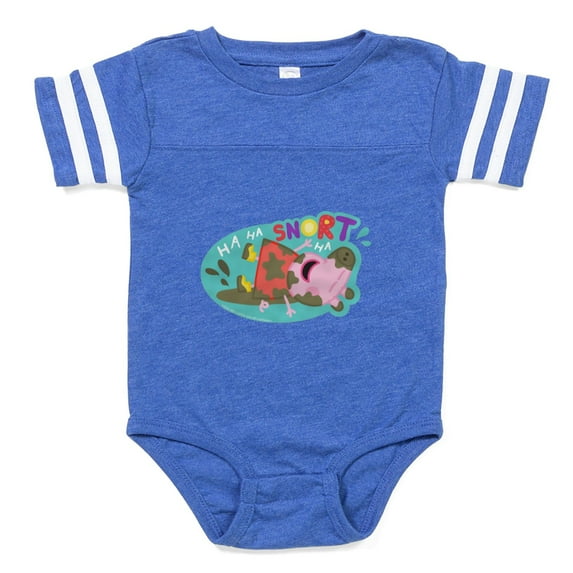 CafePress - Peppa Pig Snort - Cute Infant Baby Football Bodysuit