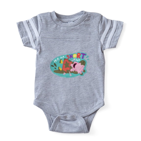 CafePress - Peppa Pig Snort - Cute Infant Baby Football Bodysuit
