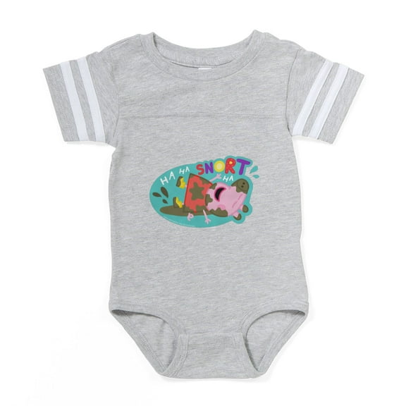 CafePress - Peppa Pig Snort - Cute Infant Baby Football Bodysuit