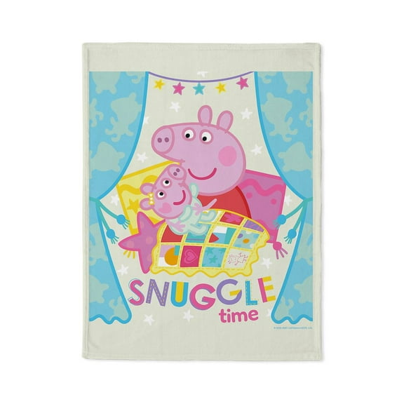 CafePress - Peppa Pig: Snuggle Time - Soft Fleece Throw Stadium Blanket, 30"x40"