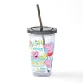 thumbnail image 1 of CafePress - Peppa Pig: Splish Splash - 16 Ounce Classic Clear Insulated Double Wall Tumbler Cup with Lid Straw , Reusable, 1 of 5