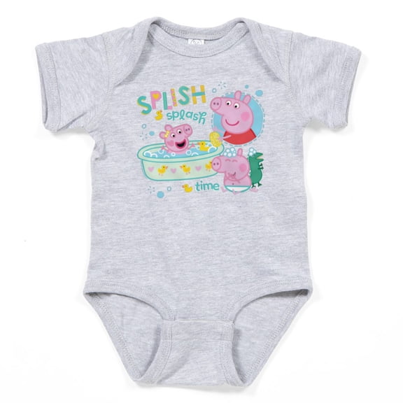 CafePress - Peppa Pig: Splish Splash - Cute Infant Bodysuit Baby Romper - Size Newborn - 24 Months