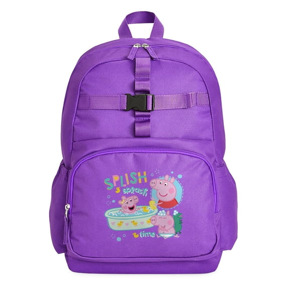 CafePress - Peppa Pig: Splish Splash - Cute School Travel Backpack