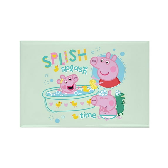 CafePress - Peppa Pig: Splish Splash - Rectangle Magnet, 2"x3" Refrigerator Magnet