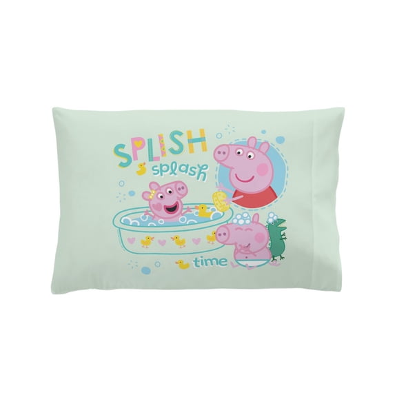 CafePress - Peppa Pig: Splish Splash - Standard Size Pillow Case, 20"x30" Pillow Cover, Unique Pillow Slip Fleece
