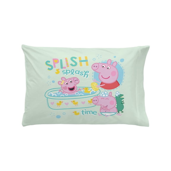 CafePress - Peppa Pig: Splish Splash - Standard Size Pillow Case, 20"x30" Pillow Cover, Unique Pillow Slip Microfiber