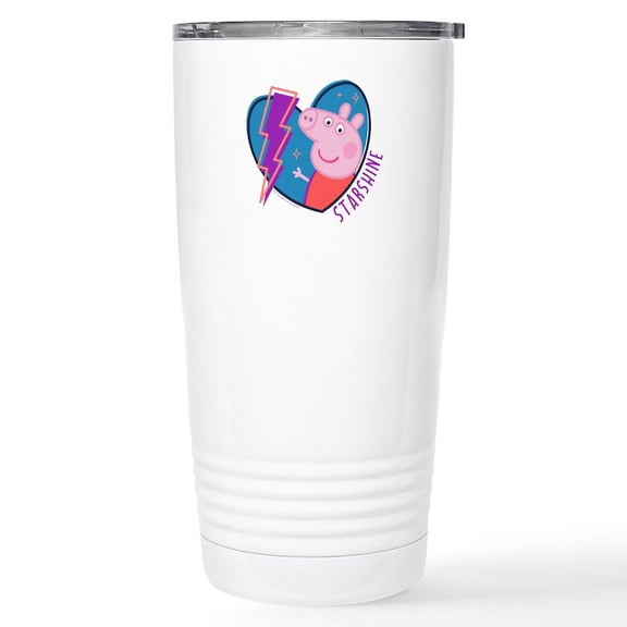 CafePress - Peppa Pig Starshine Mugs - Insulated Stainless Steel Travel Tumbler 20 oz.