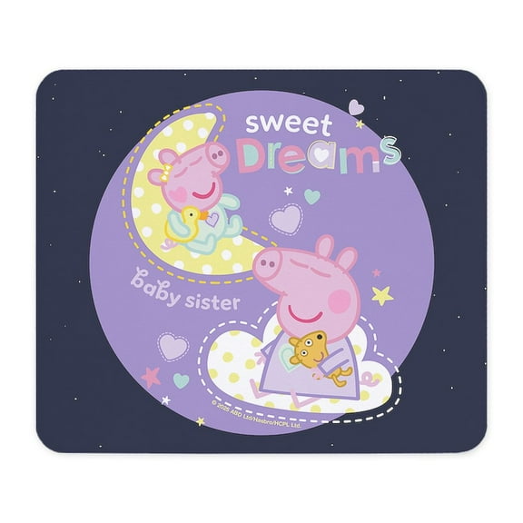 CafePress - Peppa Pig: Sweet Dreams - Non-slip Rubber Mousepad, Gaming Mouse Pad