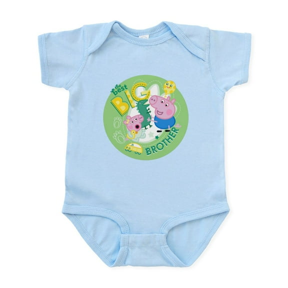 CafePress - Peppa Pig: The Best Big Brother - Baby Light Bodysuit, Size Newborn - 24 Months