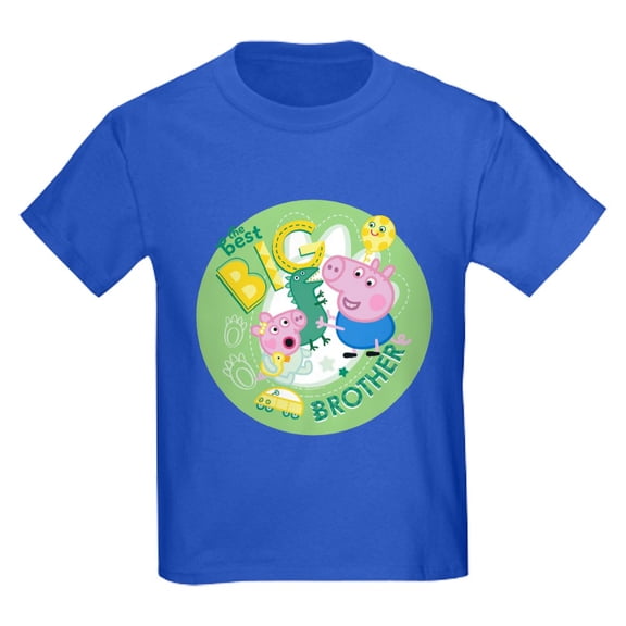 CafePress - Peppa Pig: The Best Big Brother Kids T Shirt - Dark T-Shirt Kids XS-XL