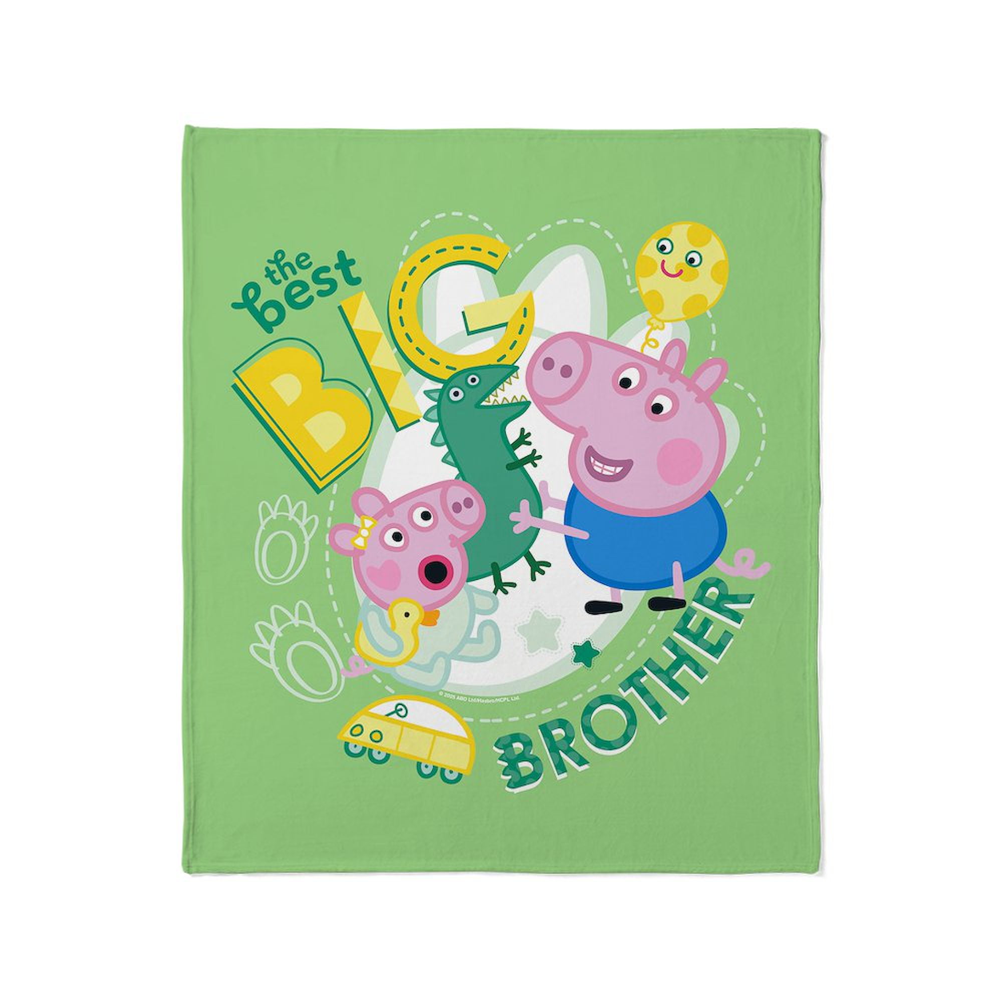 CafePress - Peppa Pig: The Best Big Brother - Soft Fleece Throw Blanket, 50"x60" for All Ages