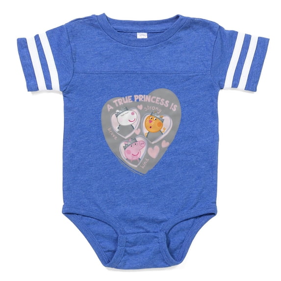 CafePress - Peppa Pig True Princess - Cute Infant Baby Football Bodysuit