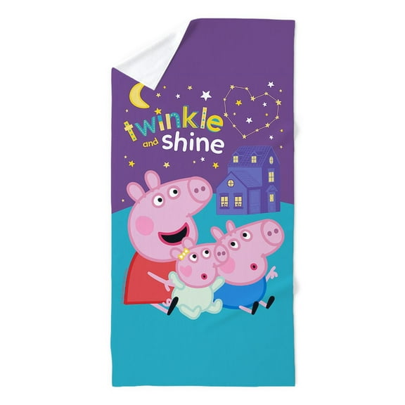 CafePress - Peppa Pig: Twinkle And Shine - 35"x70", Extra Large, Oversized, Jumbo Beach Towel