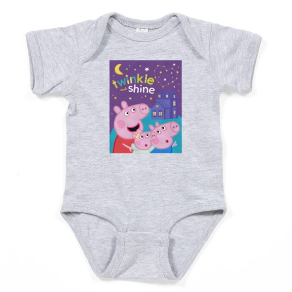 CafePress - Peppa Pig: Twinkle And Shine - Cute Infant Bodysuit Baby Romper - Size Newborn - 24 Months