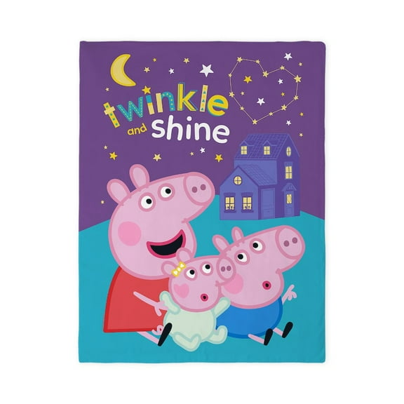 CafePress - Peppa Pig: Twinkle And Shine - Twin Duvet Cover, Printed Comforter Cover