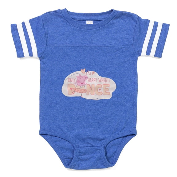 CafePress - Peppa Pig When I Dance - Cute Infant Baby Football Bodysuit