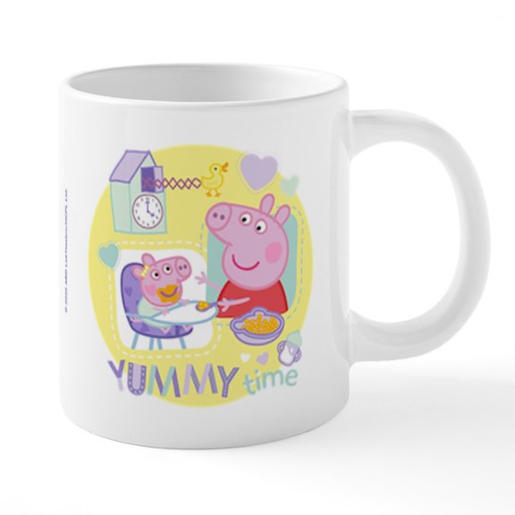 CafePress - Peppa Pig: Yummy Time - 20 Oz White Ceramic Mega Mug
