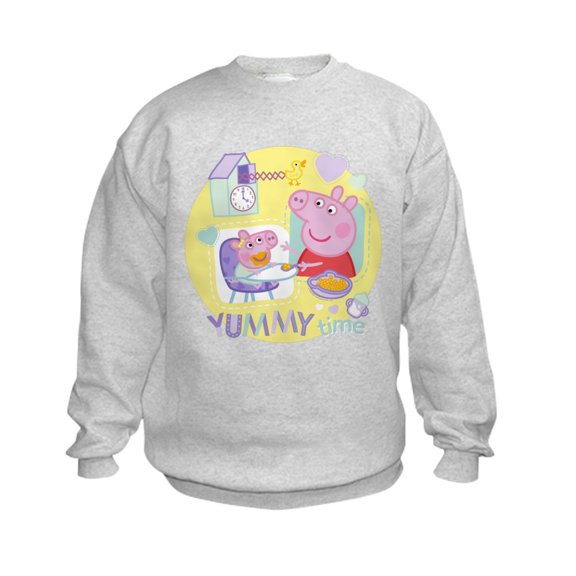CafePress - Peppa Pig: Yummy Time - Kids Sweatshirt, Youth Crew Neck Sweatshirt