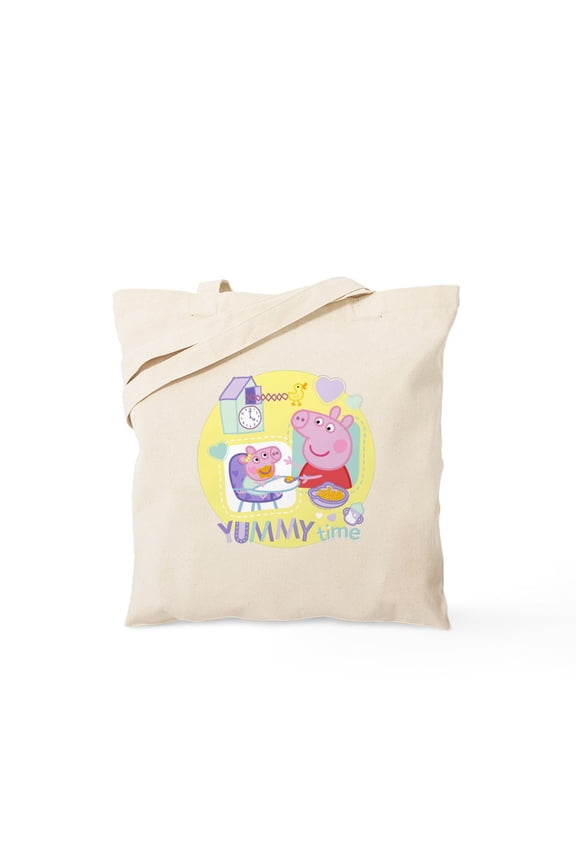 - Peppa Pig: Yummy Time - Unisex Canvas Tote Bag, Beige, 1-Piece