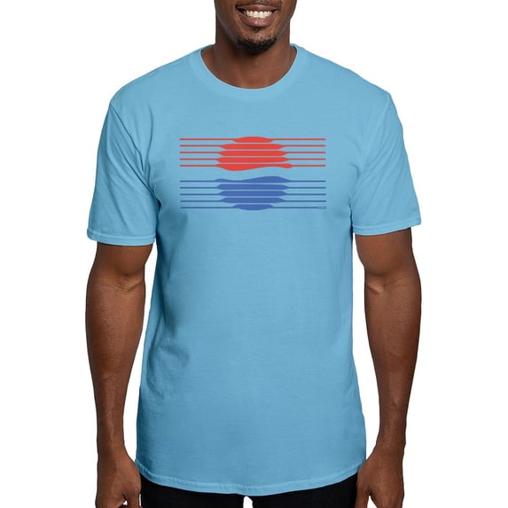 CafePress - Pepsi 90S Lines Fitted T Shirt - Fitted T-Shirt, Vintage Fit Soft Cotton Tee