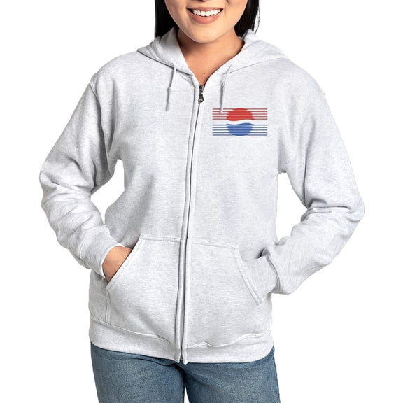 CafePress - Pepsi 90S Lines - Women's Zip Hoodie
