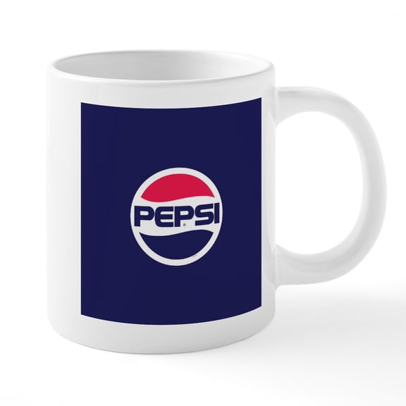 CafePress - Pepsi 90S Logo - 20 Oz White Ceramic Mega Mug