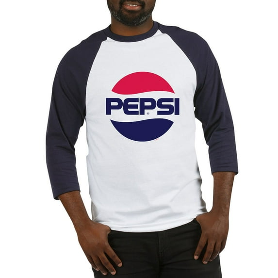 CafePress - Pepsi 90S Logo Baseball Tee - Cotton Baseball Jersey, 3/4 Raglan Sleeve Shirt