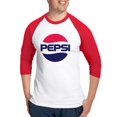 thumbnail image 1 of CafePress - Pepsi 90S Logo - Cotton Baseball Jersey, 3/4 Raglan Sleeve Shirt, 1 of 4