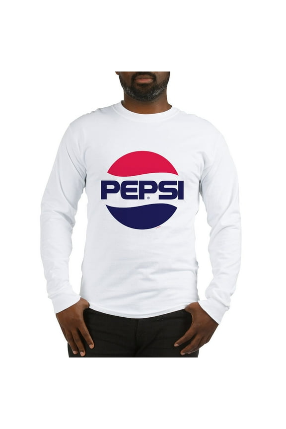 - Pepsi 90S Logo Long Sleeve T Shirt - Unisex Cotton Long Sleeve T-Shirt