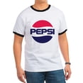 thumbnail image 1 of CafePress - Pepsi 90S Logo Ringer T - 100% Cotton Ringed T-Shirt, 1 of 4