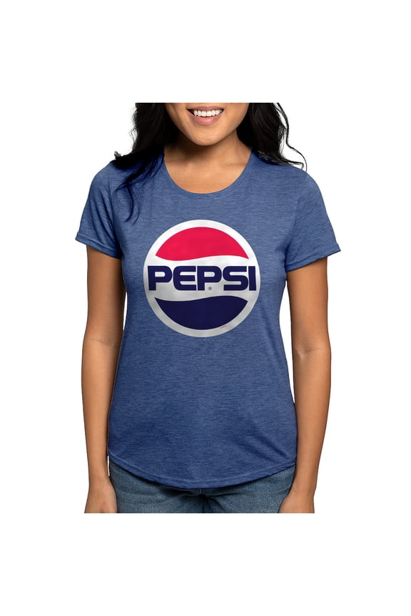 - Pepsi 90S Logo Womens Tri Blend T Shirt - Womens Tri-blend T-Shirt