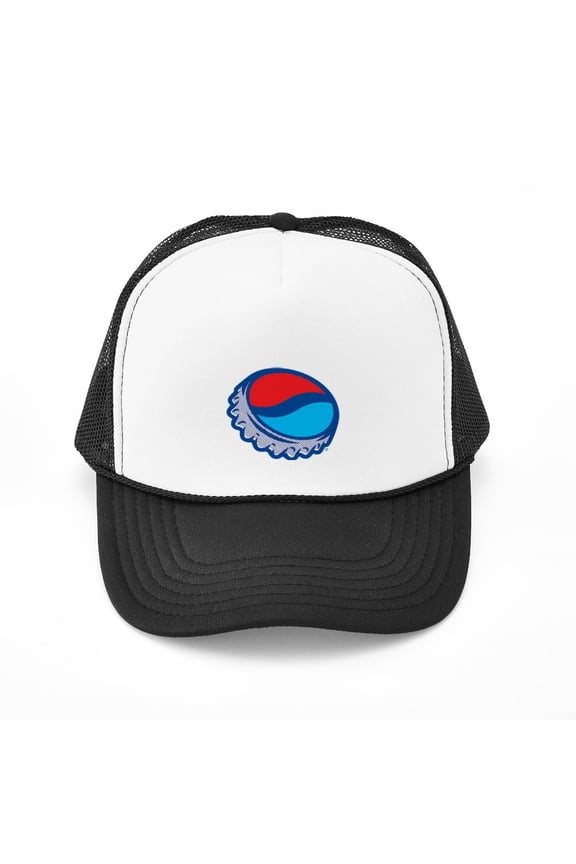 - Pepsi Blue - Adjustable Unisex Printed Trucker Hat with Mesh Back