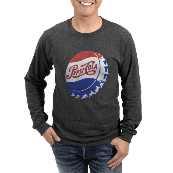 CafePress - Pepsi Bottle Cap Men's Long Sleeve T Shirt - Long Sleeve Dark T-Shirt