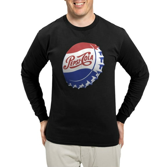 CafePress - Pepsi Bottle Cap Men's Long Sleeve T Shirt - Long Sleeve Dark T-Shirt
